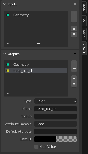 geo nodes right panel
